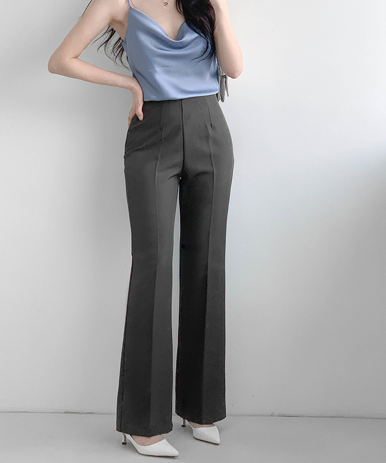 【丈別】ブーツカットスラックス CHARCOAL