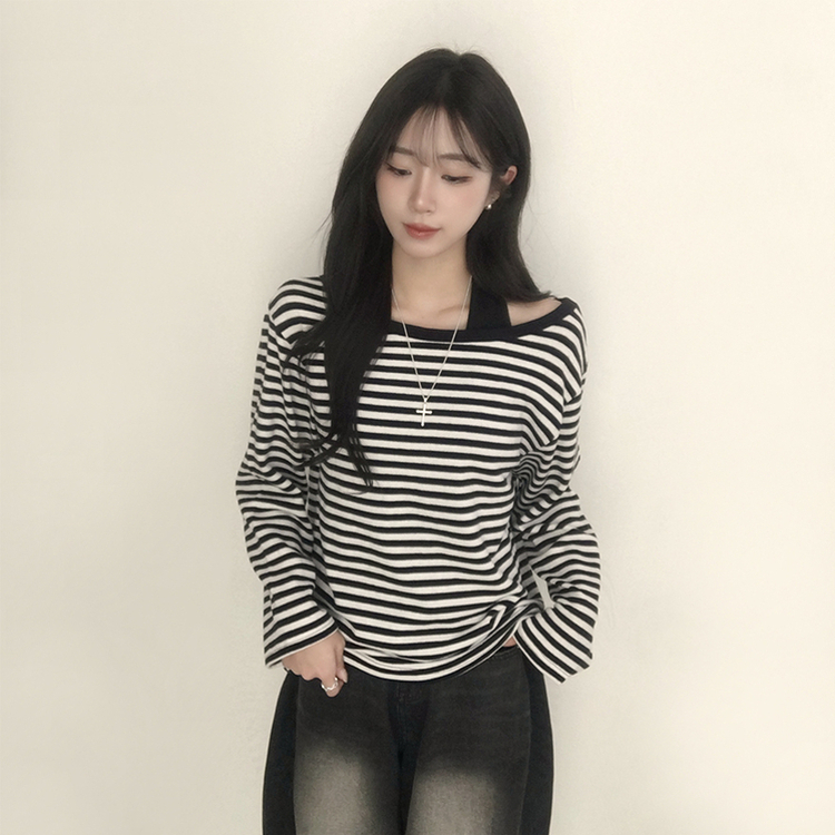 어떤 상의와도 찰떡코디 호이 홀터넥 봄 긴팔 레이어드 골지 베이직 이너 나시 슬림핏 슬리브리스 4color 블랙