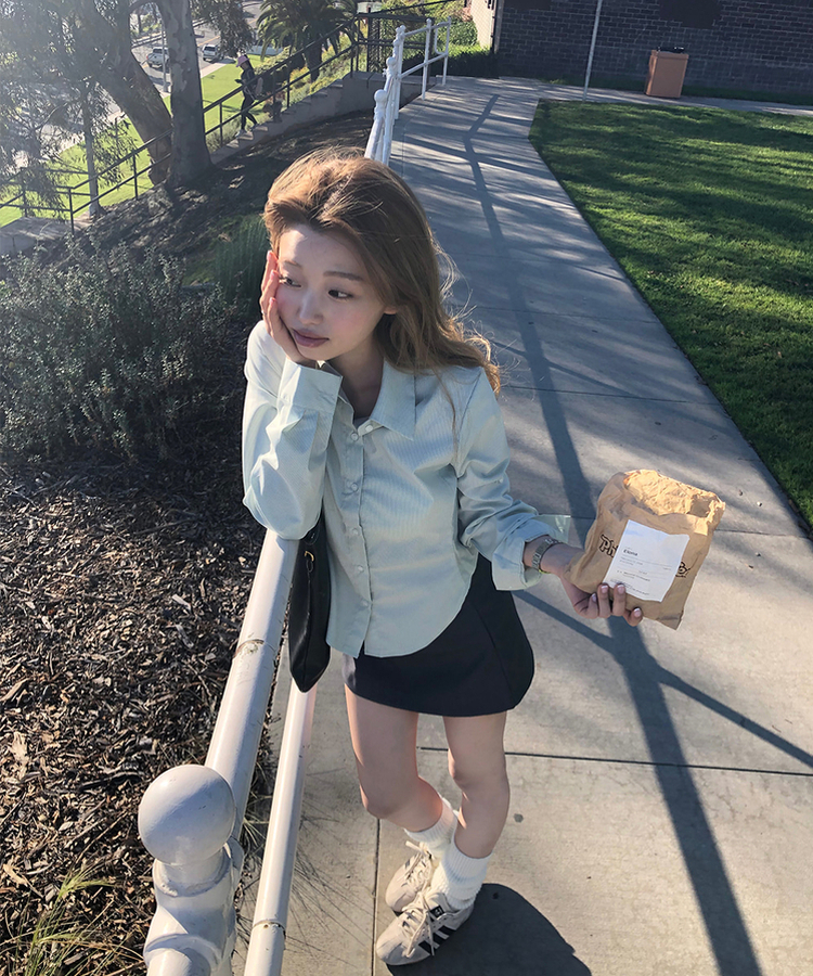 デイリーシンプルシャツ MINT