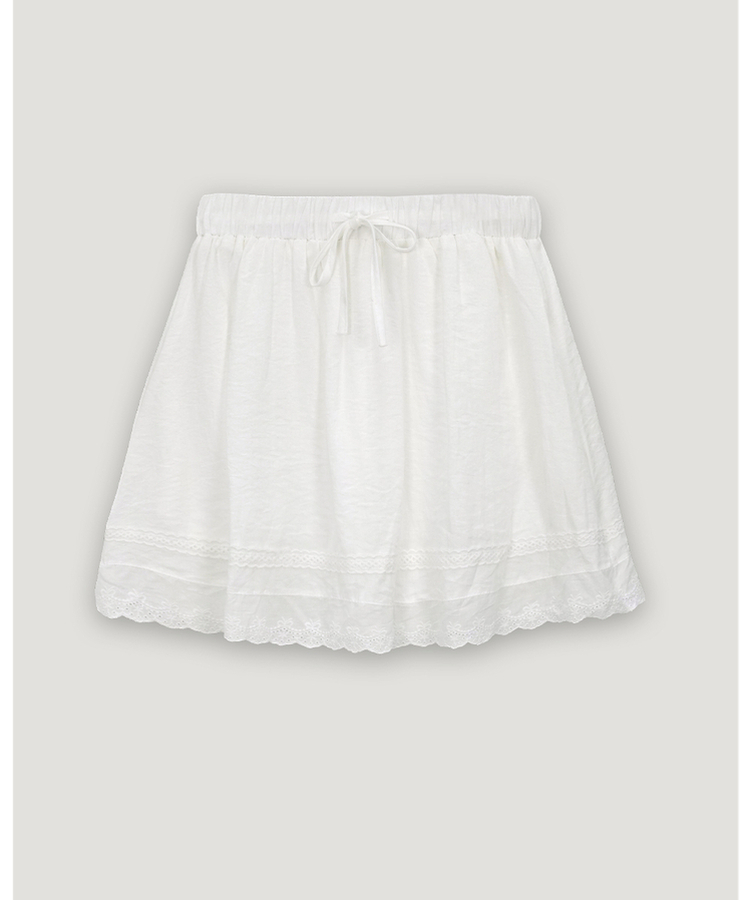 レースバンディングミニスカート