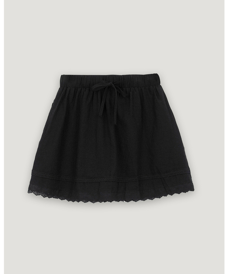 レースバンディングミニスカート