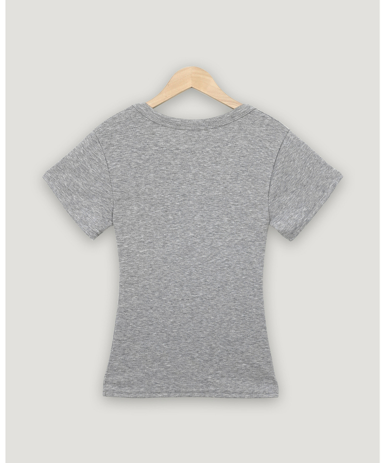 スリムUネック半袖Tシャツ(7color)