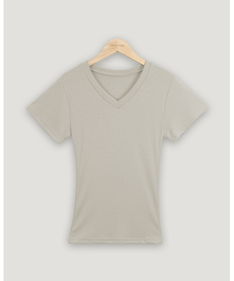 スリムUネック半袖Tシャツ(7color)