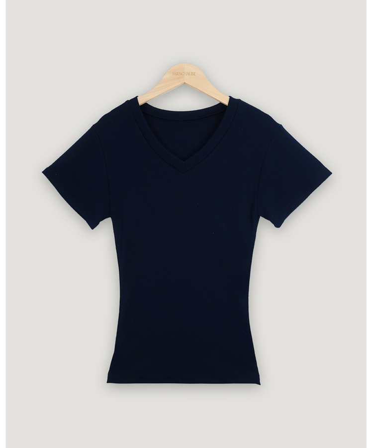 スリムUネック半袖Tシャツ(7color)