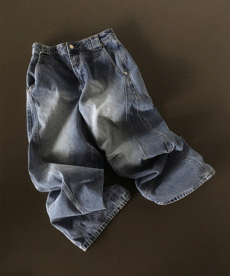 【丈別】カーブスリットポケットデニム