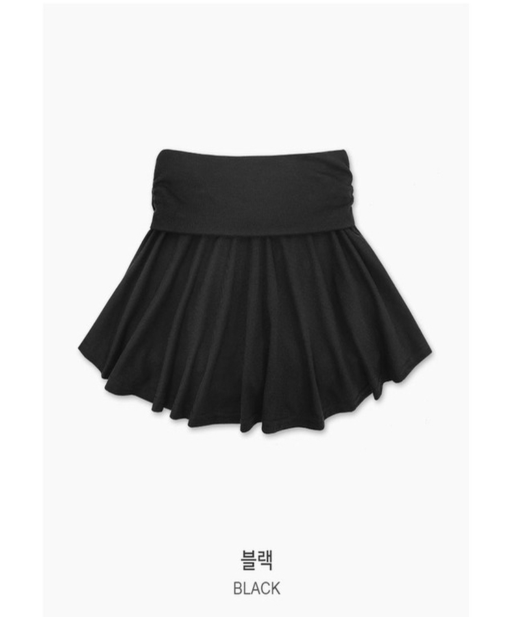 シアリングフレアミニスカート