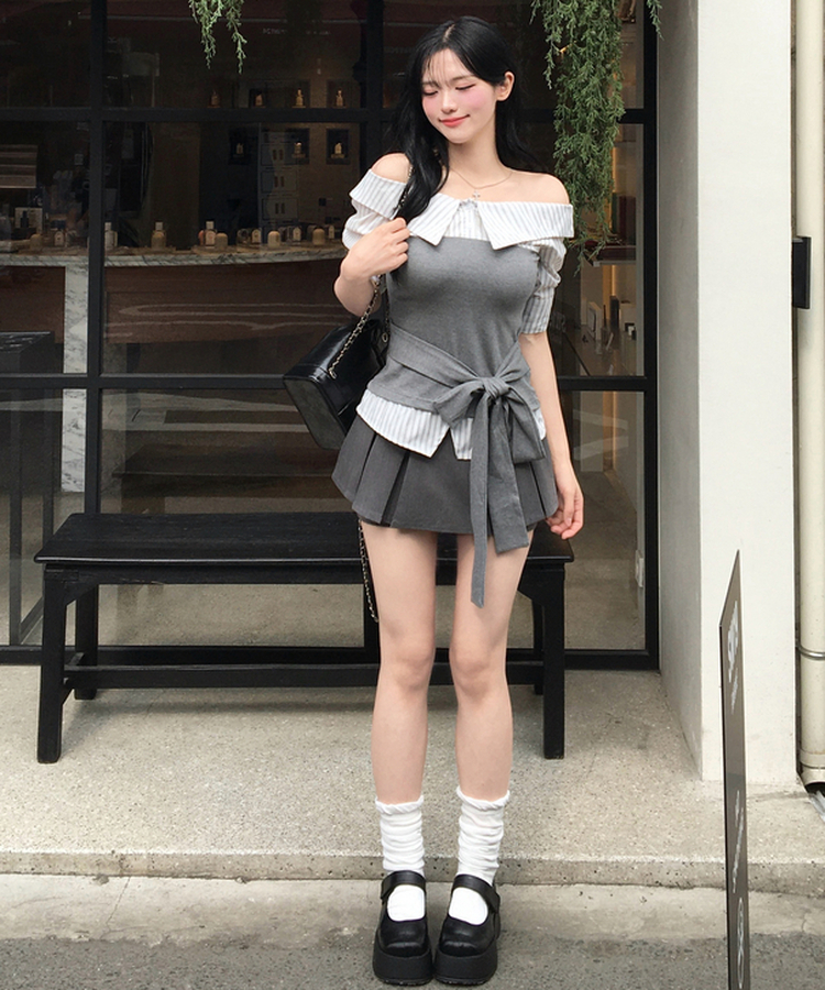 厚底メリジェーンシューズ BLACK