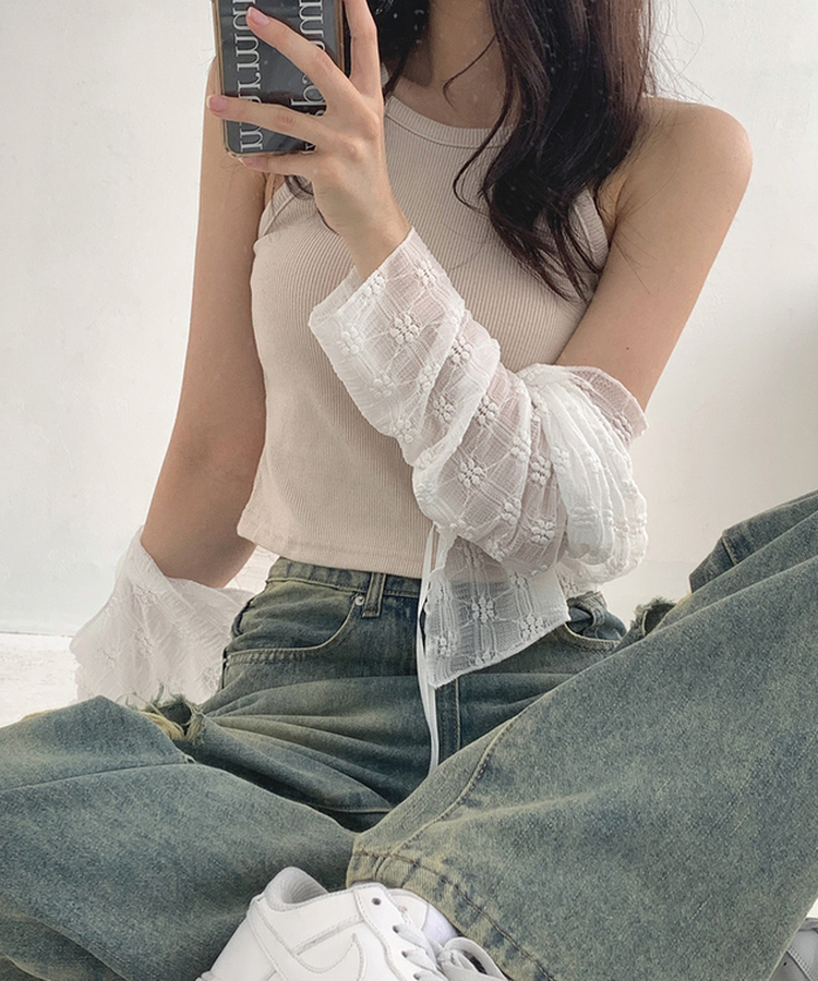 【丈別】ダメージセミワイドデニム(5color) VINTAGE BLUE