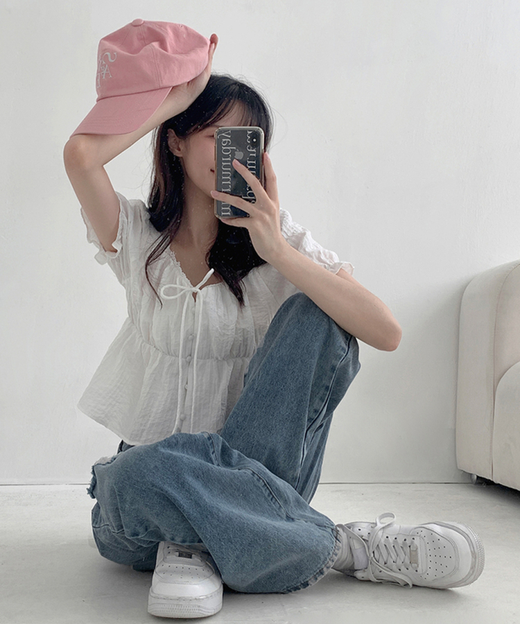 【丈別】ダメージセミワイドデニム(5color) LIGHT DENIM