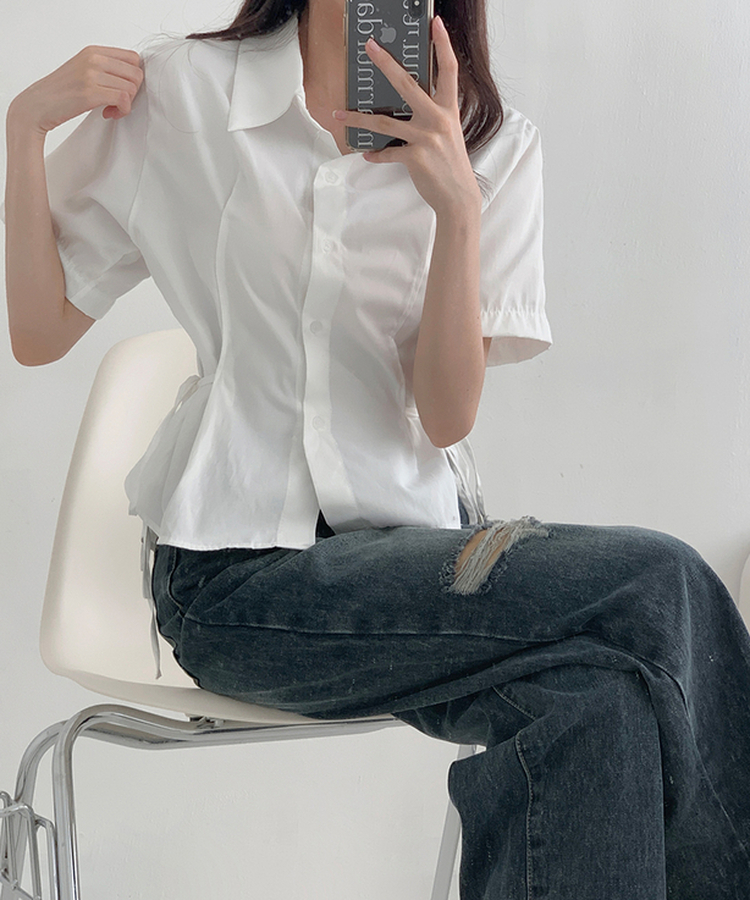 【丈別】ダメージセミワイドデニム(5color) GRAYISH BLUE