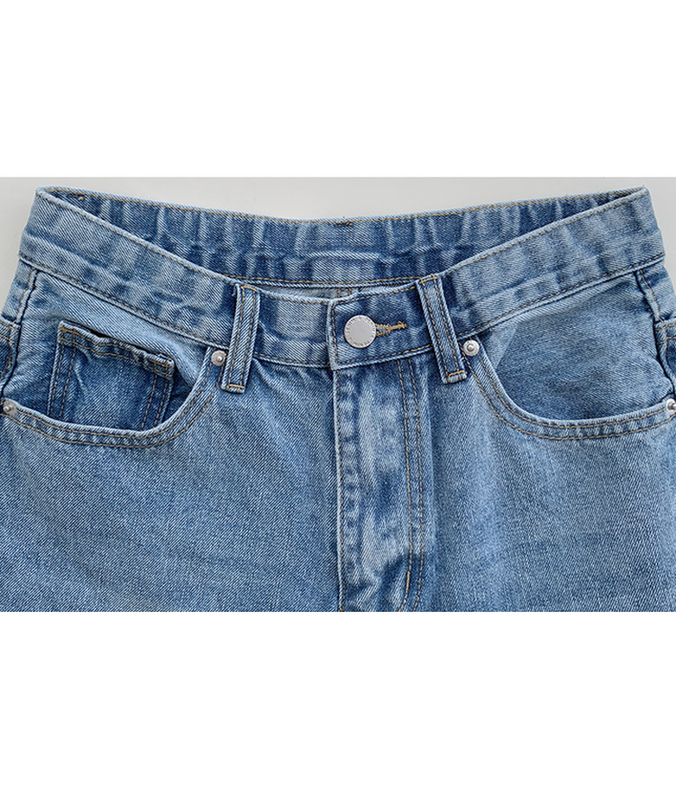 【丈別】ダメージセミワイドデニム(5color)