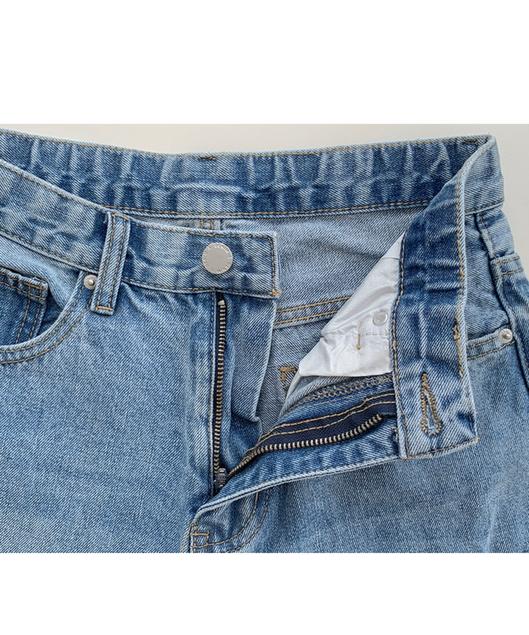 【丈別】ダメージセミワイドデニム(5color)