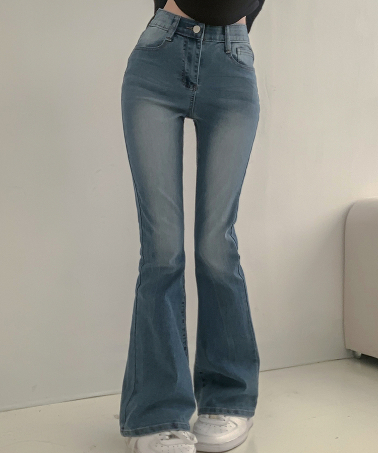 【丈別】ウォッシュスリムデニムパンツ(6color) MID DENIM