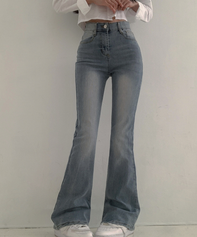 【丈別】ウォッシュスリムデニムパンツ(6color) LIGHT DENIM