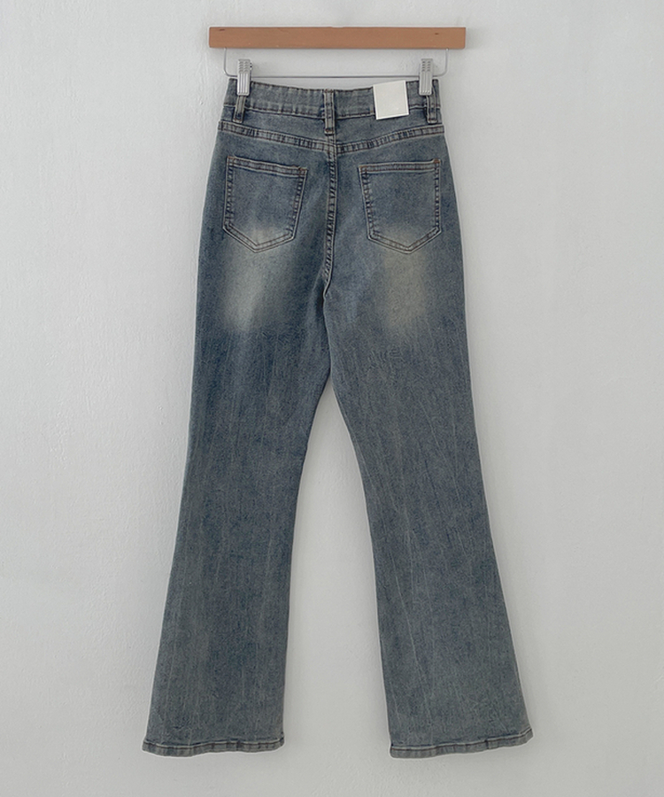 【丈別】ウォッシュスリムデニムパンツ(6color)