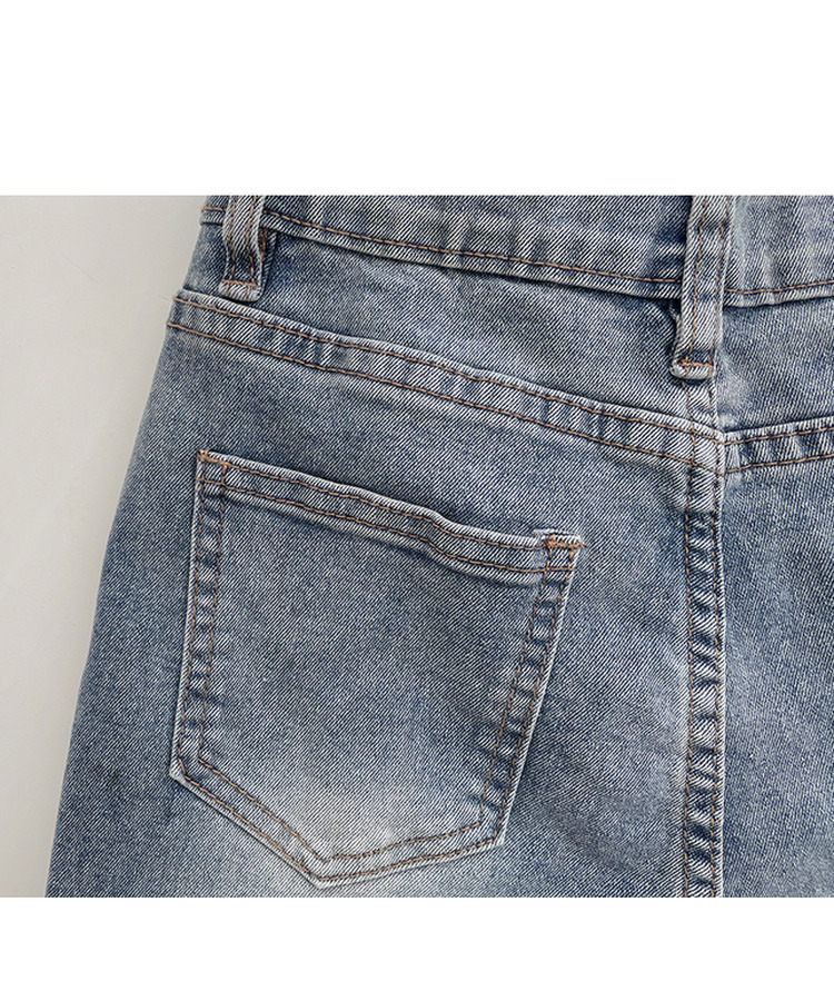 【丈別】ウォッシュスリムデニムパンツ(6color)