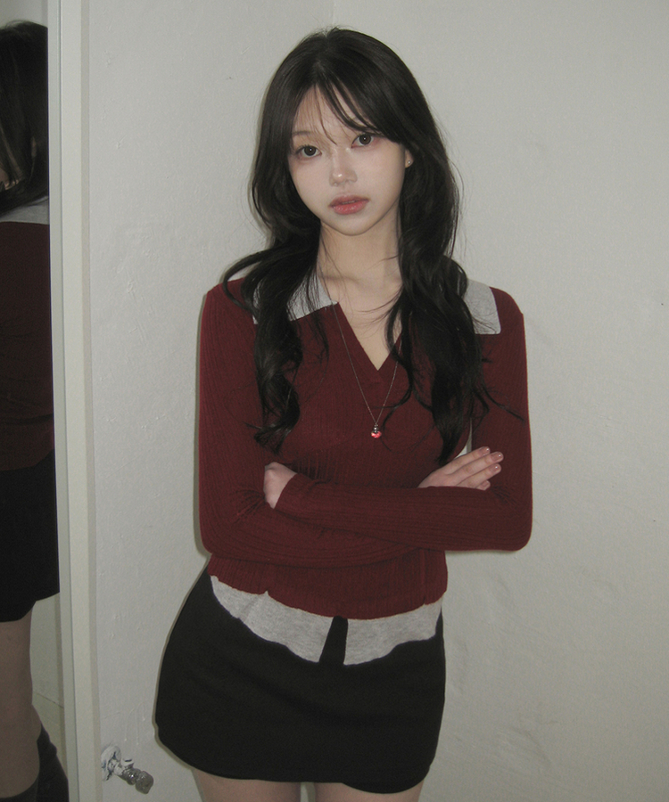 【ベルト付き】Aラインコットンミニスカートパンツ BLACK