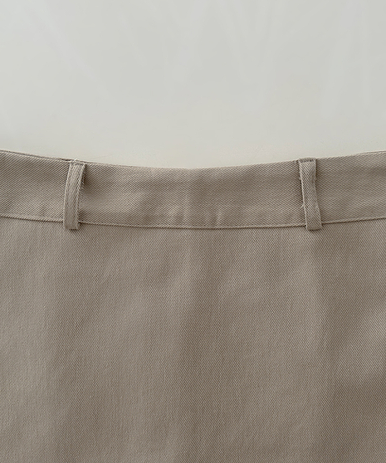 【ベルト付き】Aラインコットンミニスカートパンツ