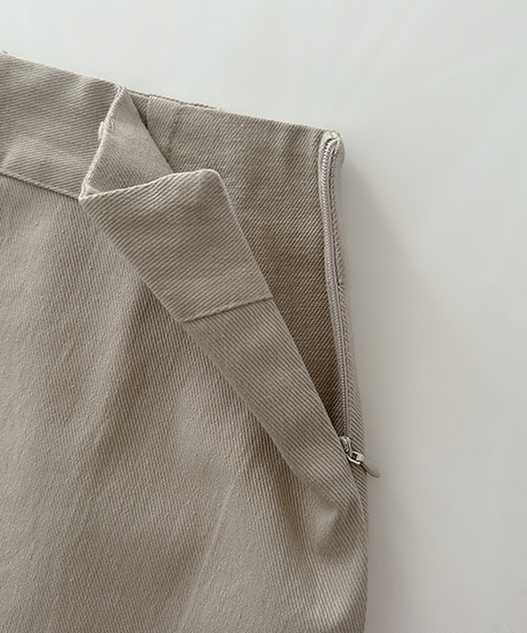 【ベルト付き】Aラインコットンミニスカートパンツ