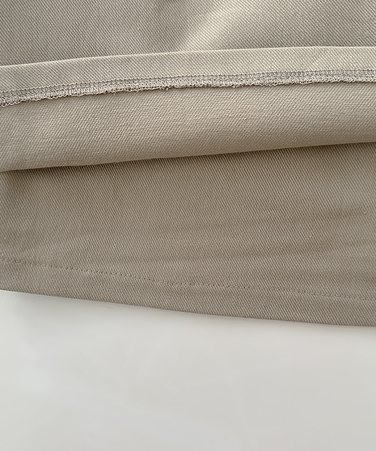 【ベルト付き】Aラインコットンミニスカートパンツ