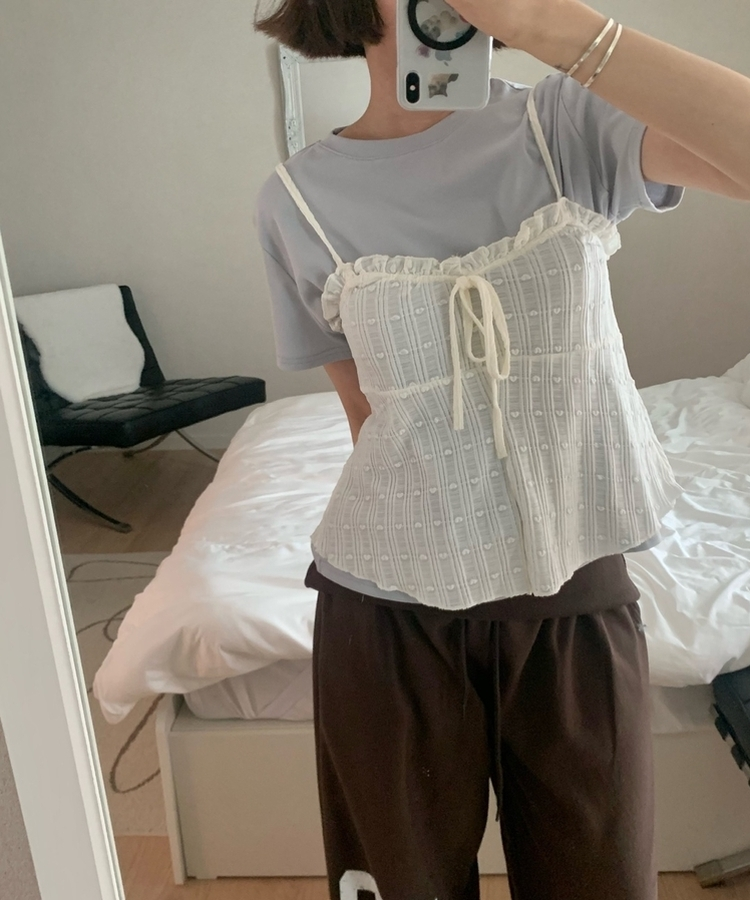 ベーシックコットンラウンド半袖Tシャツ(5color) SKY BLUE