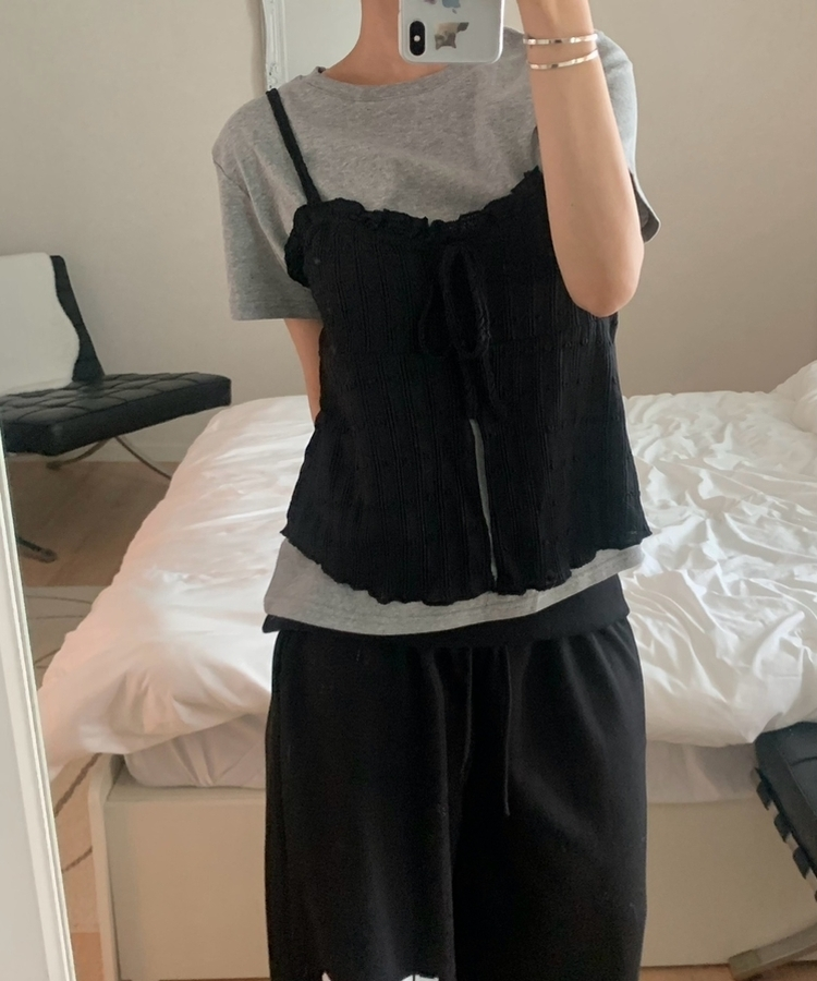 ベーシックコットンラウンド半袖Tシャツ(5color) GREY