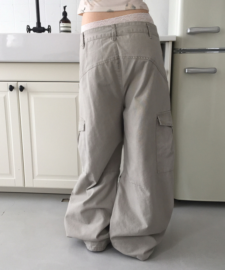 ワイドカットローカーゴパンツ BEIGE