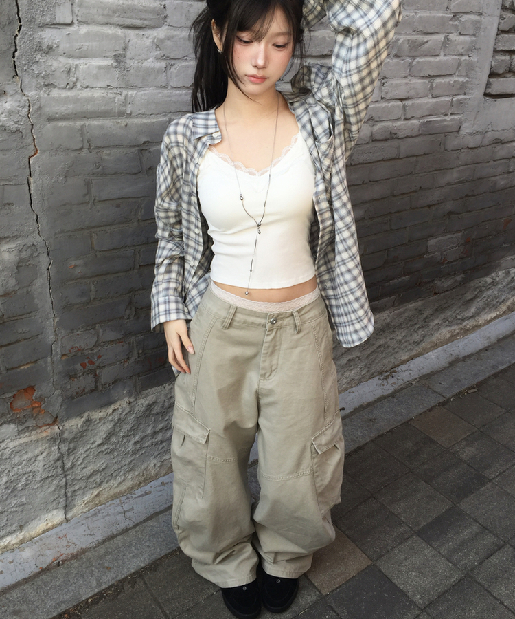 ワイドカットローカーゴパンツ BEIGE