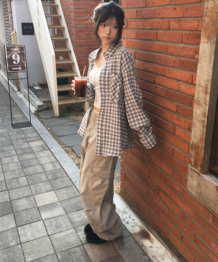 ワイドカットローカーゴパンツ BEIGE