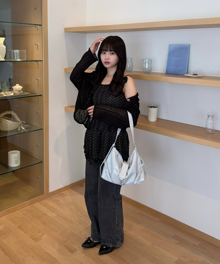 벨트 디자인 레더 숄더백 소라
