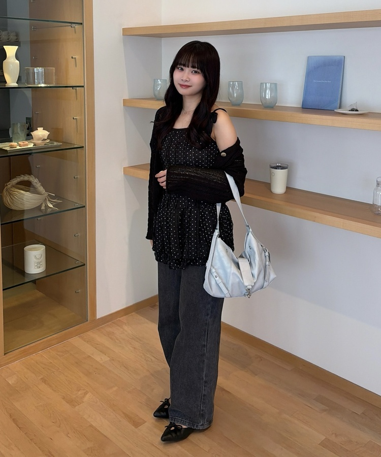벨트 디자인 레더 숄더백 소라