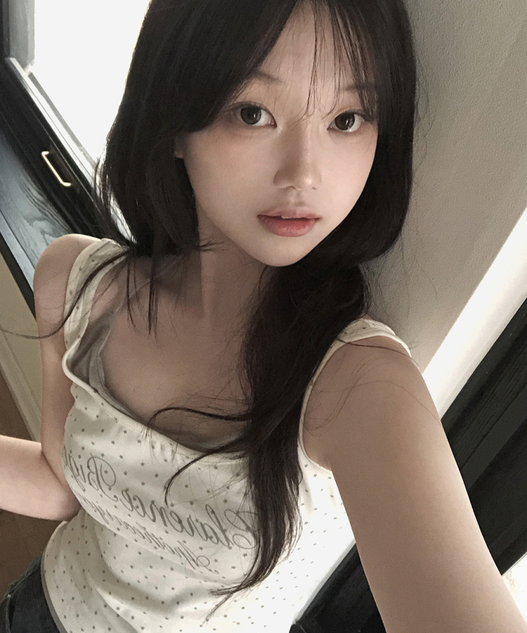 ドットレイヤードキャミソール IVORY