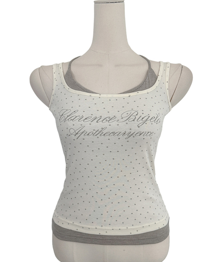 ドットレイヤードキャミソール