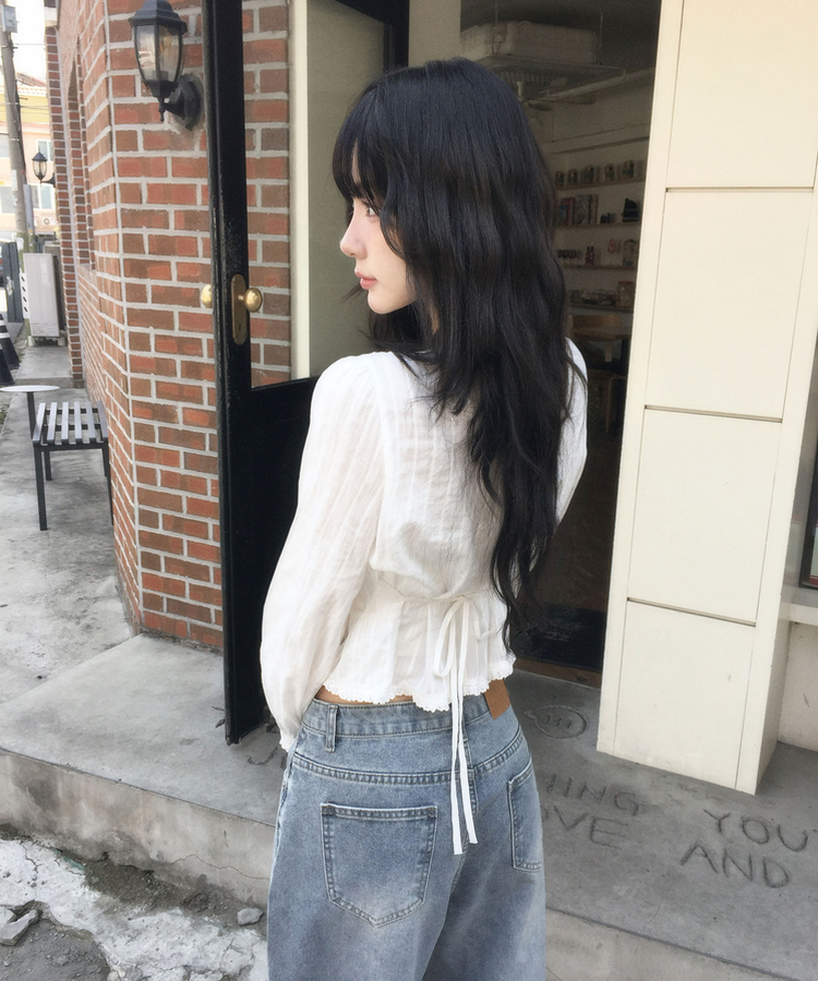 スクエアブラウス IVORY