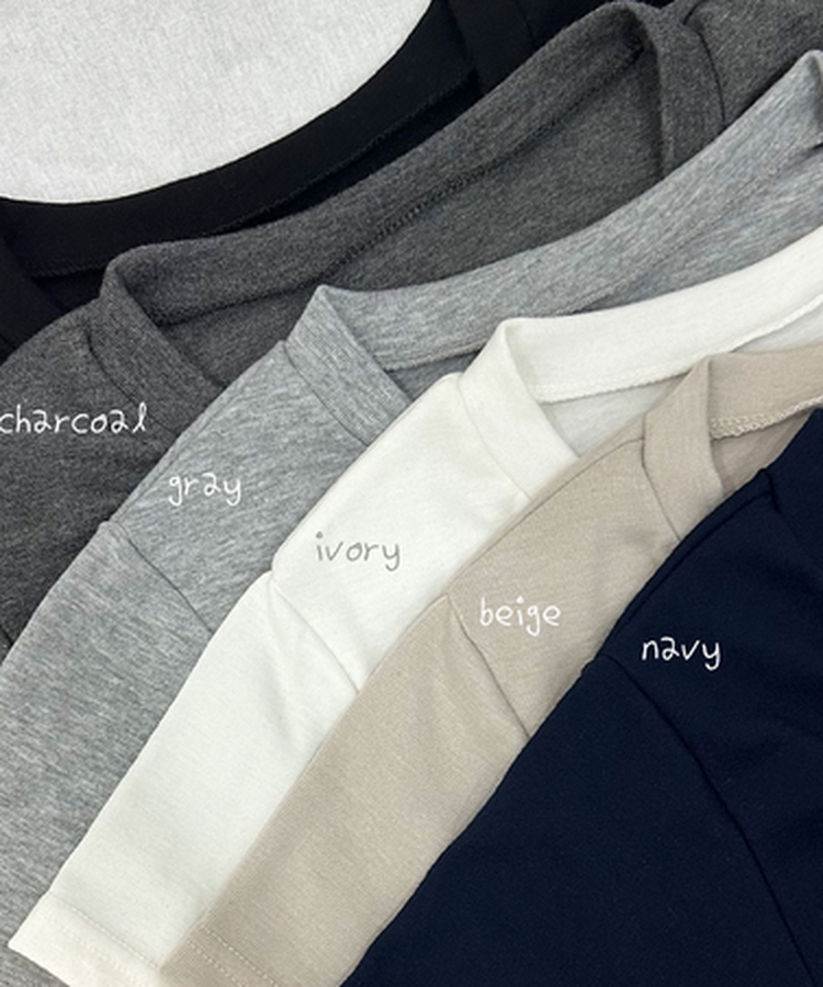 하니 브이넥 팔뚝커버 반팔티셔츠 6colors