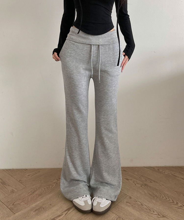 【丈別】ブーツカットトレーニングパンツ GREY