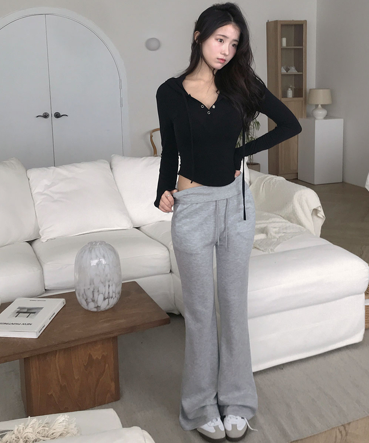 【丈別】ブーツカットトレーニングパンツ GREY