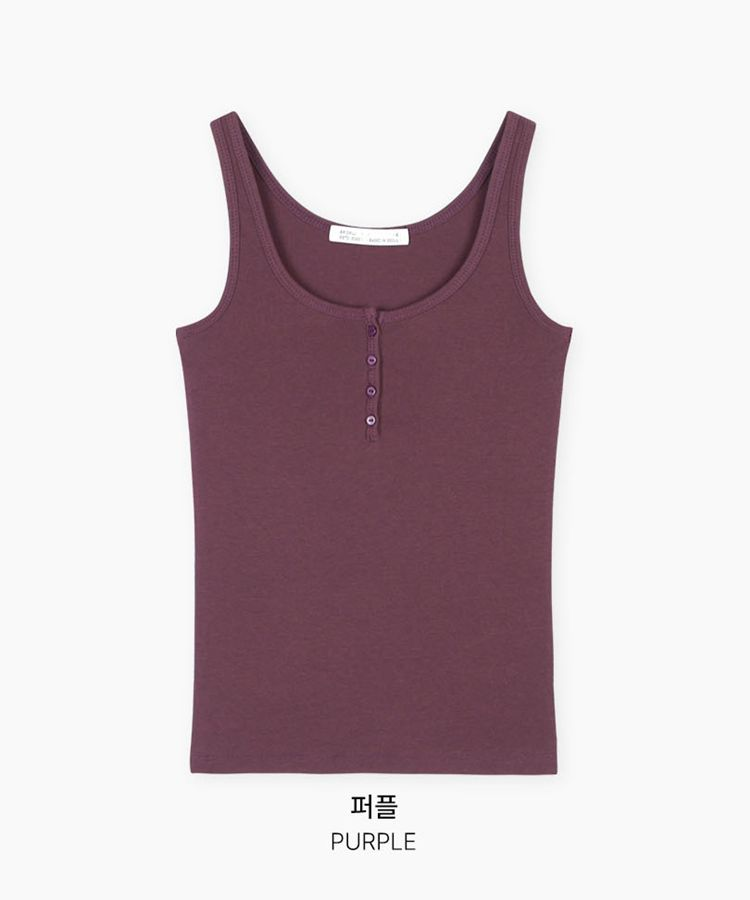 シンプルラウンドキャミソール(6color)