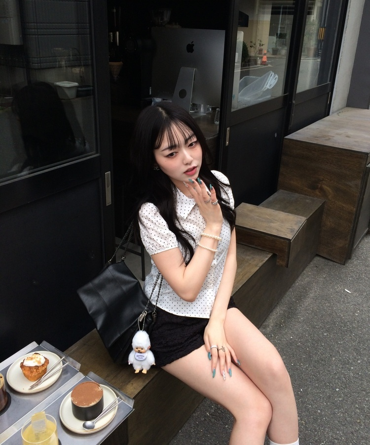 モードチェーンショルダーバッグ BLACK