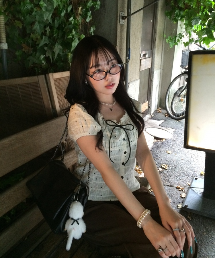 モードチェーンショルダーバッグ BLACK