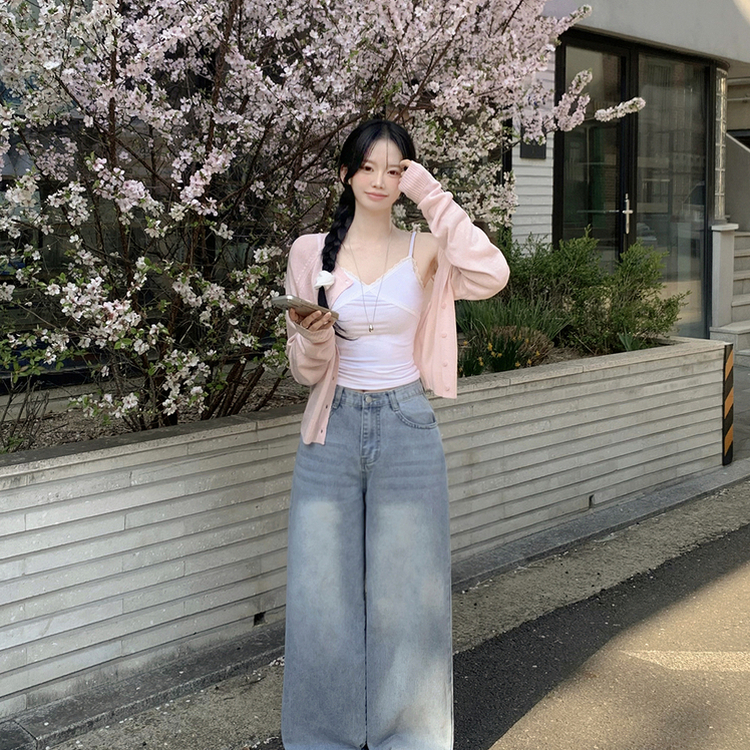 화이트 레이어드 크롭 이너탑 모달 여름 브이넥 끈나시 슬리브리스 청순 란제리코어룩 화이트