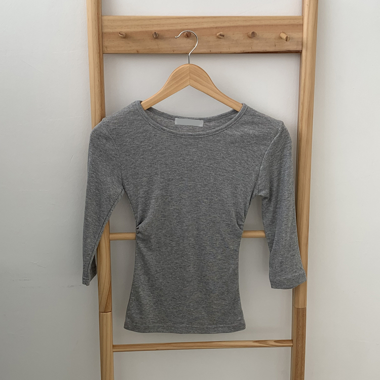 サイドシャーリング7分Tシャツ(10color)