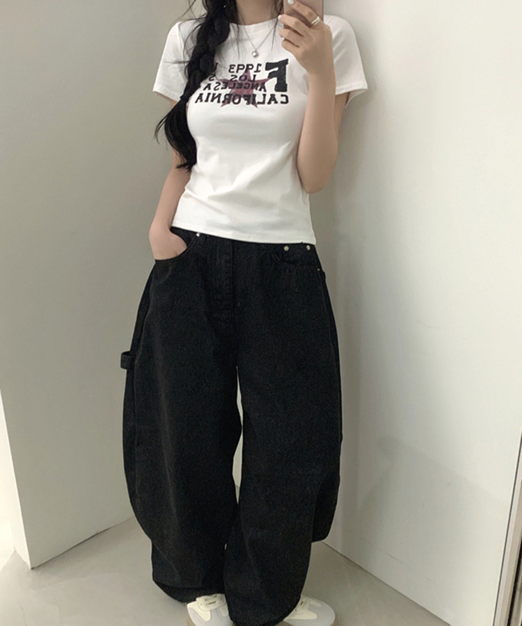 スターレタリング半袖Tシャツ WHITE