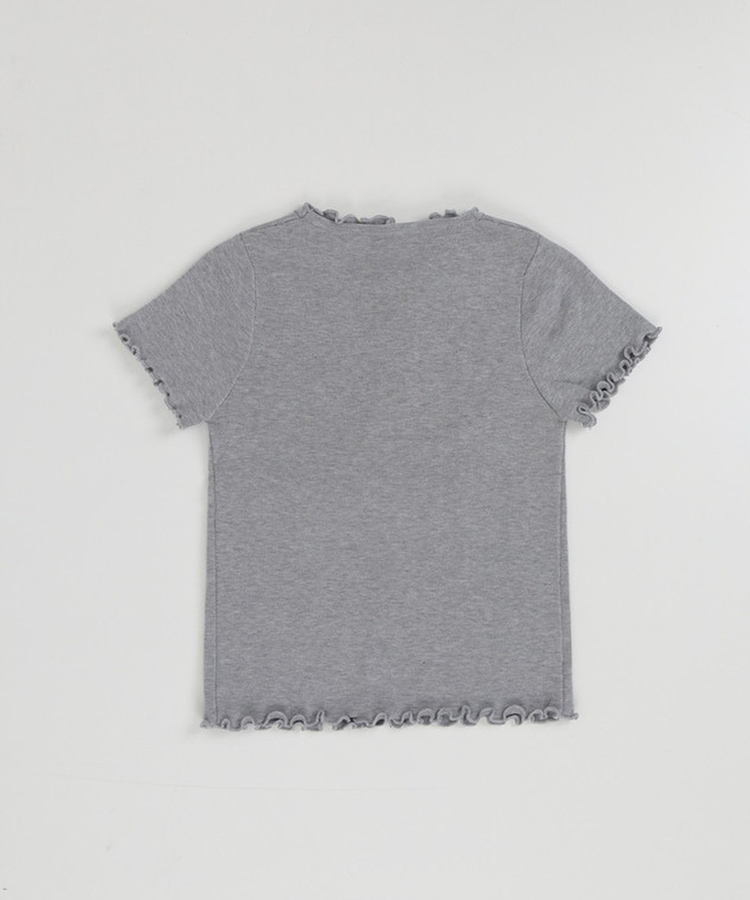 シアリング半袖ボタントップス