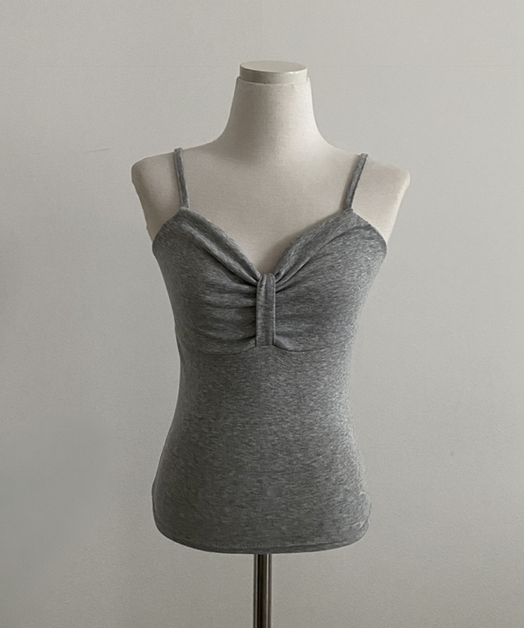 リボンスリーブレスキャミソール(6color)