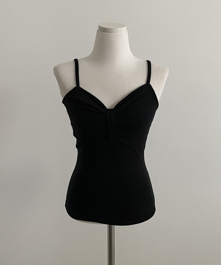 リボンスリーブレスキャミソール(6color)