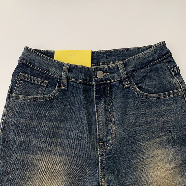 【丈別】ウォッシュドブーツカットデニムパンツ