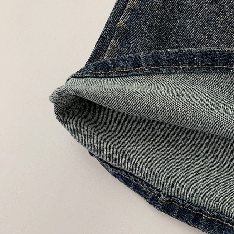 【丈別】ウォッシュドブーツカットデニムパンツ