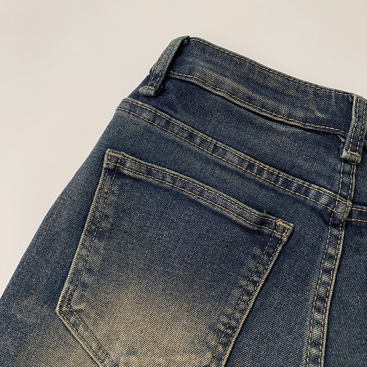 【丈別】ウォッシュドブーツカットデニムパンツ