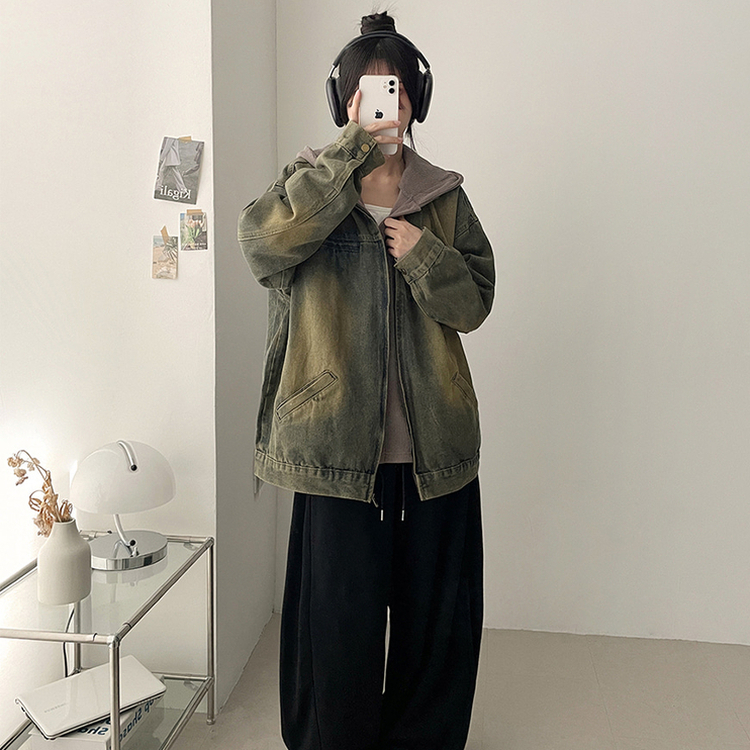 【丈別】ワイドバルーンデニムパンツ BLACK